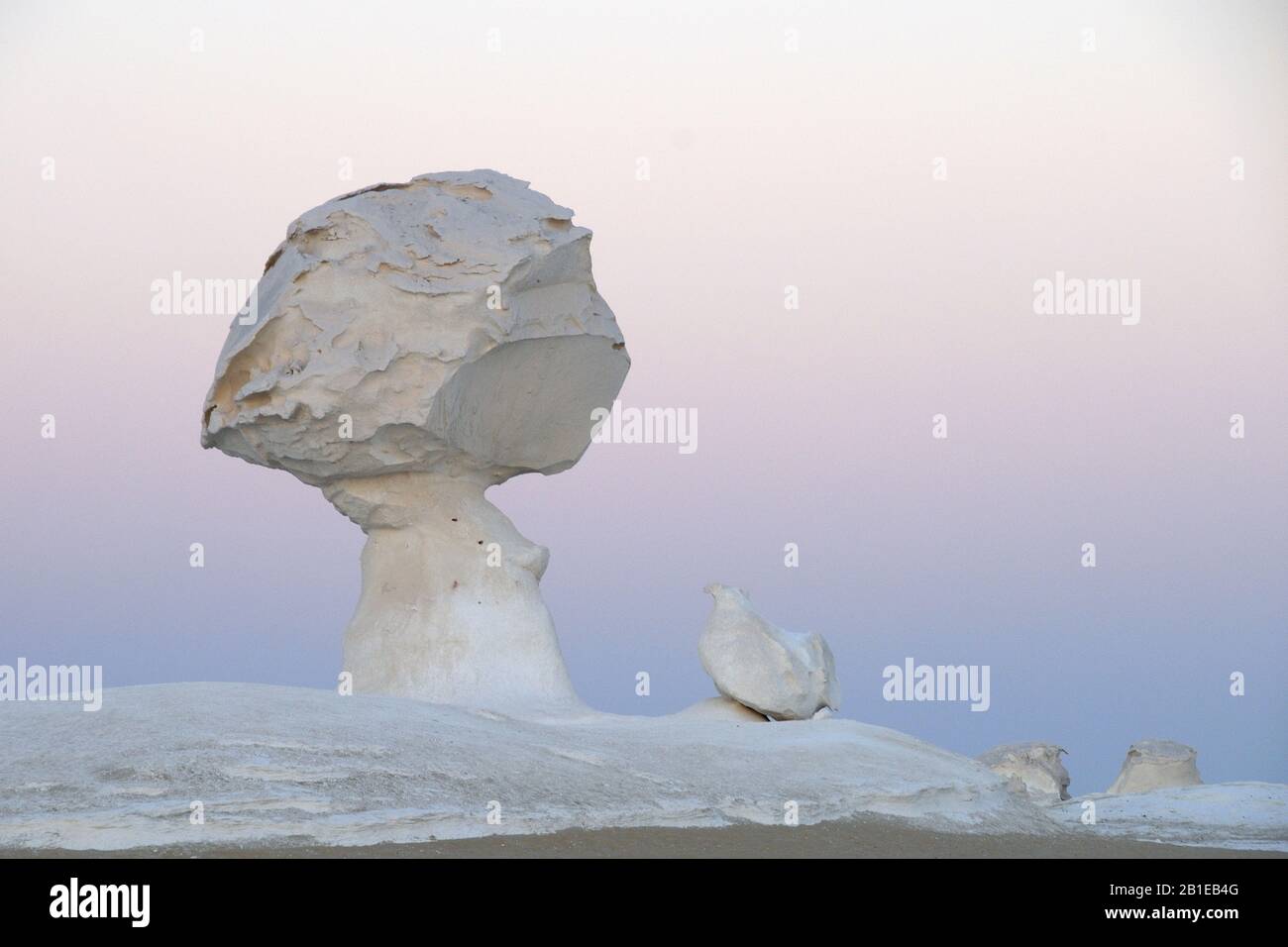 Formazioni rocciose del deserto Bianco, Egitto, Parco Nazionale del deserto Bianco Foto Stock