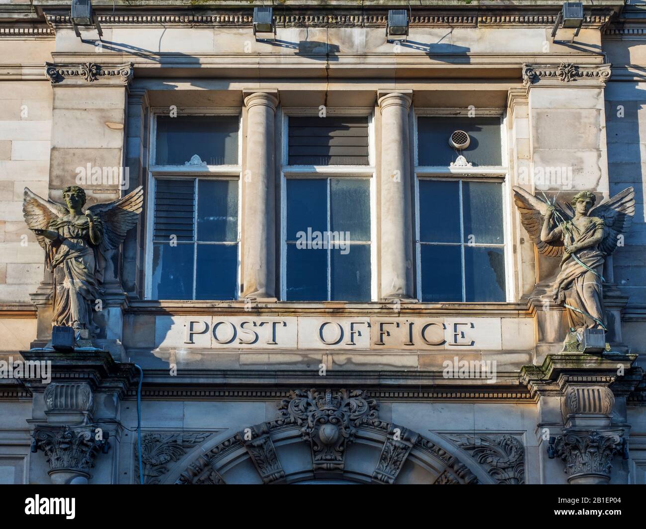Ex edificio General Post Office a Meadowside a Dundee, Scozia Foto Stock