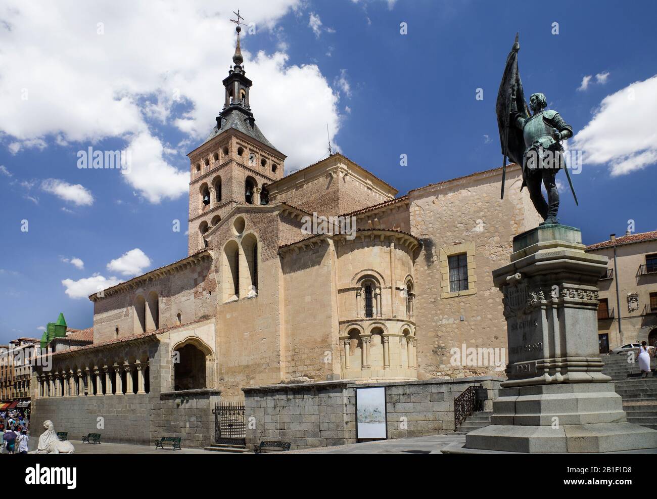 Chiesa di San Martin in piazza Medina del campo. Castilla Y Leon, Spagna Foto Stock