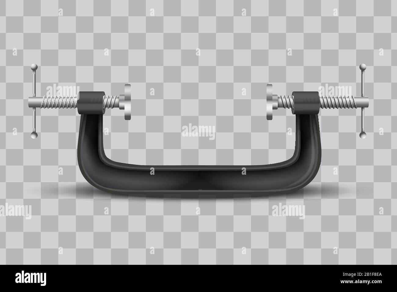 Morsetto grande strumento di compressione. Illustrazione Vettoriale