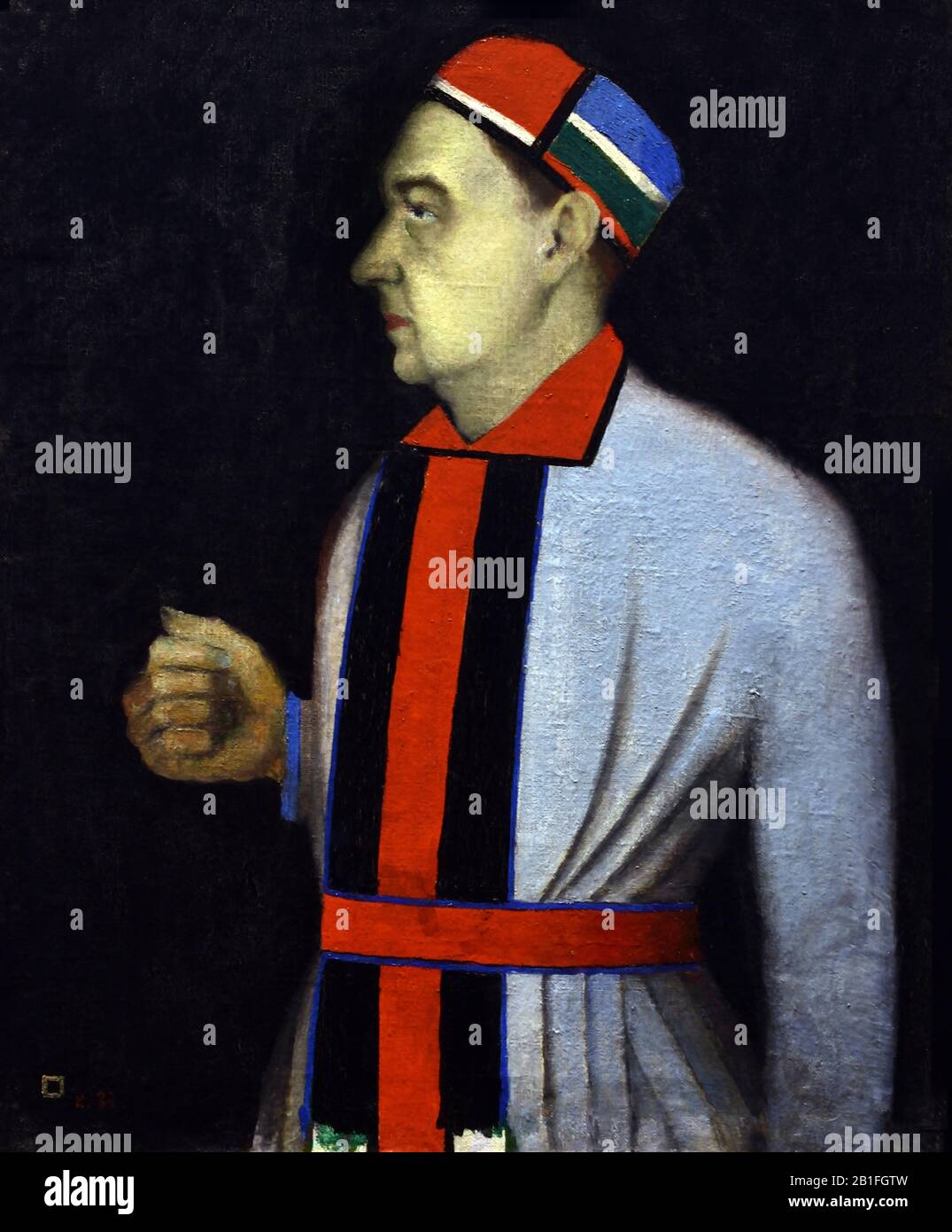 Ritratto di Nikolay Punin 1933 da Kazimir Malevich 1879-1935 Russia, Russia, Federazione, (Nikolayevich Punin era uno studioso e scrittore d'arte russo.) Foto Stock