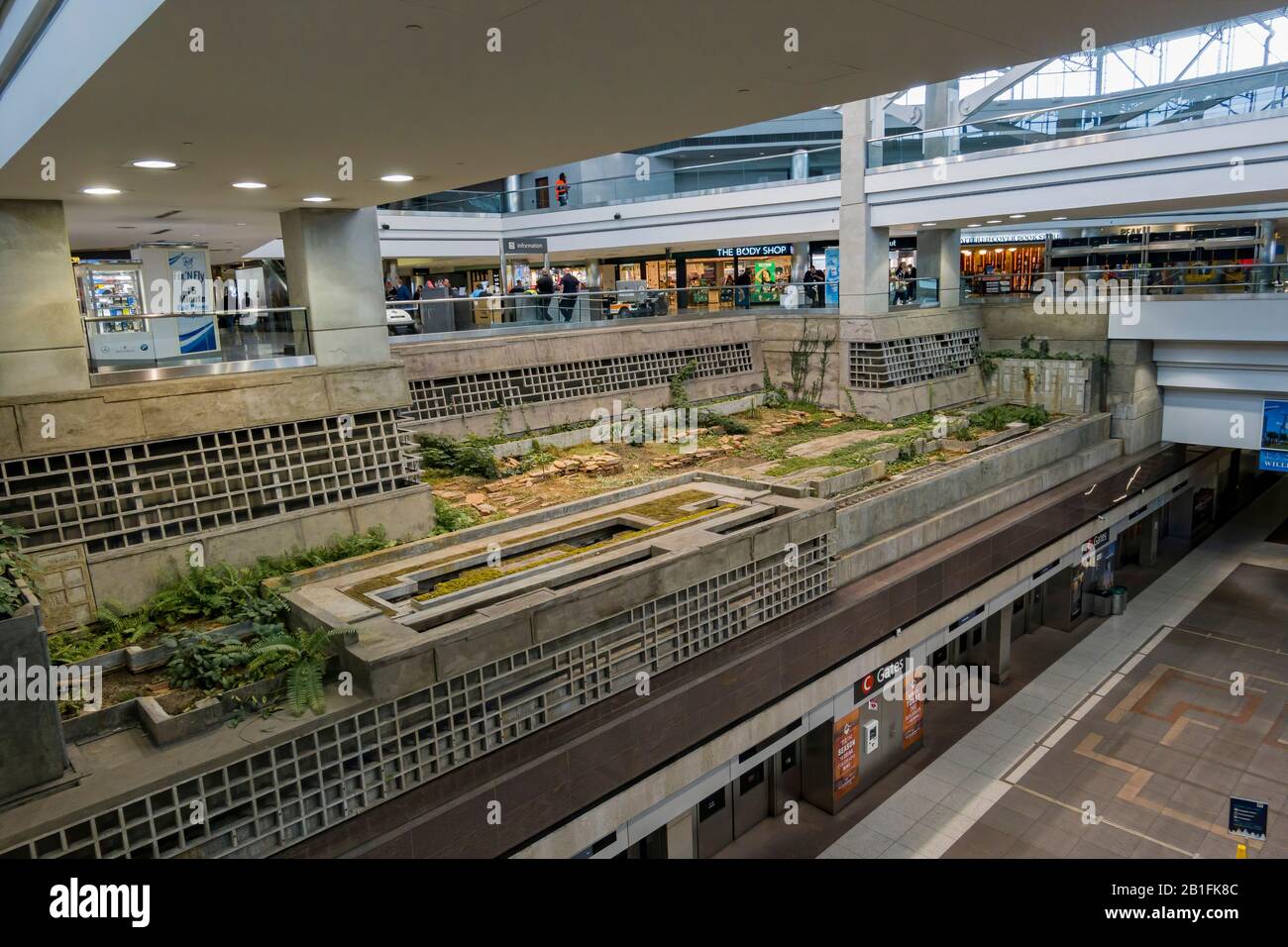 Denver, 12 FEBBRAIO: Vista interna dell'Aeroporto Internazionale di Denver il 12 FEBBRAIO 2020 a Denver, Colorado Foto Stock