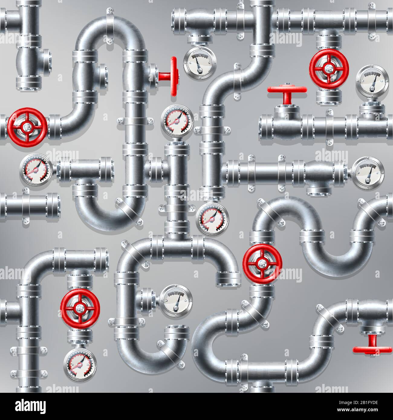 Tubazione Acqua Tubazione Tubazione Tubazione Tubazioni Tubazioni Gas Di Sfondo Illustrazione Vettoriale