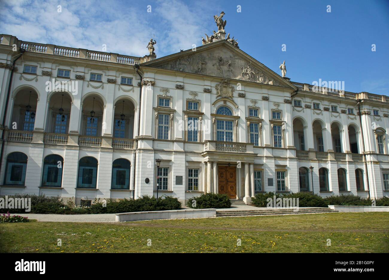 Palazzo Krasinski. Biblioteca Nazionale Di Polonia. Foto Stock