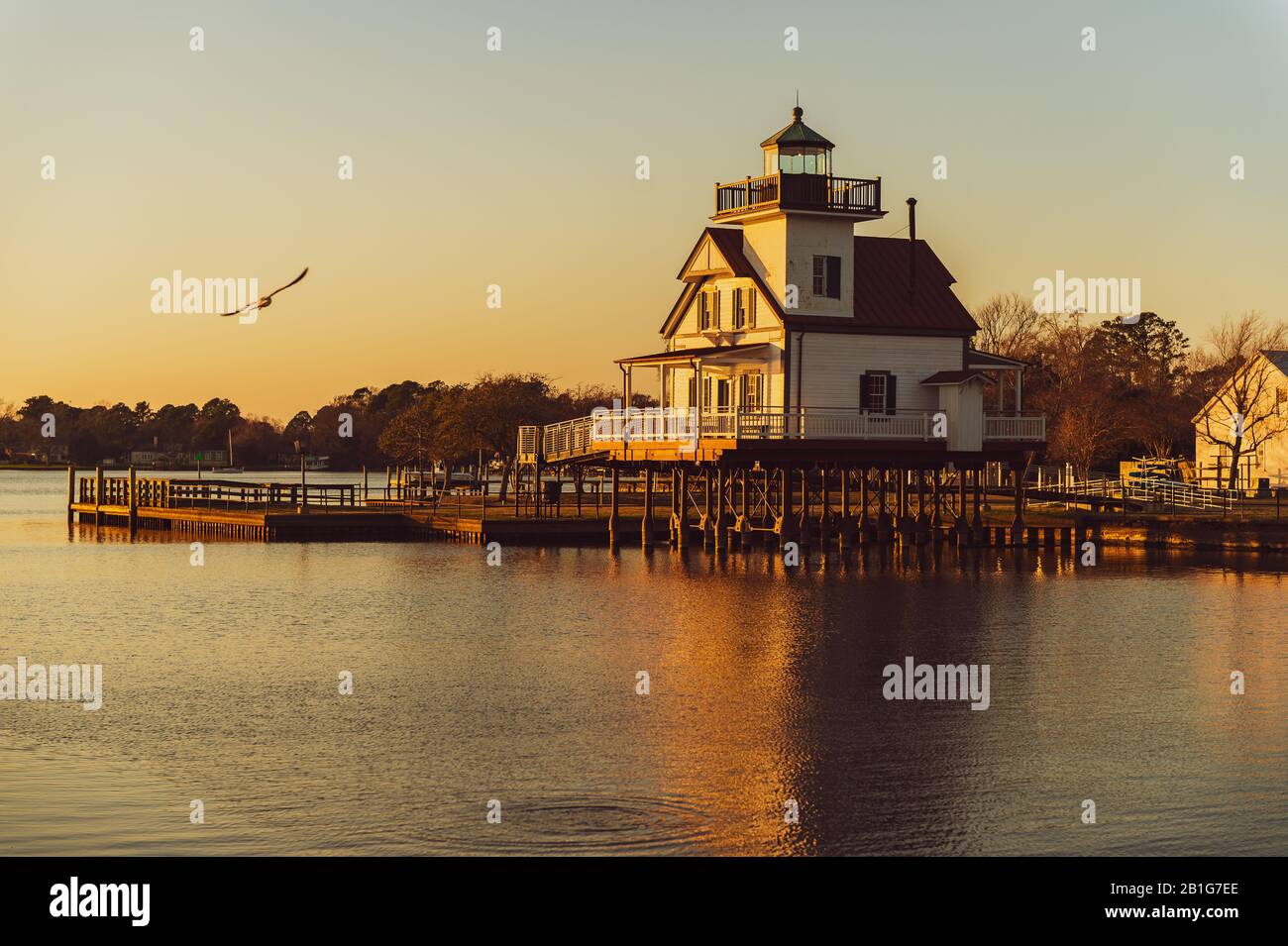 Roanoke River faro Foto Stock