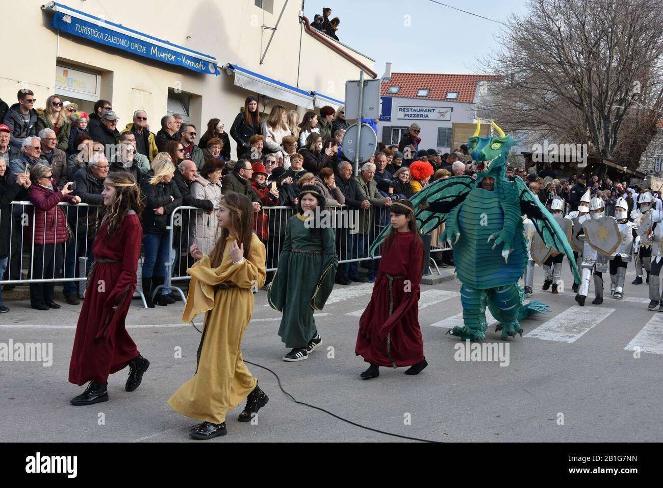 Murterske Bake . Carnevale Di Murter Febbraio 2020 Foto Stock