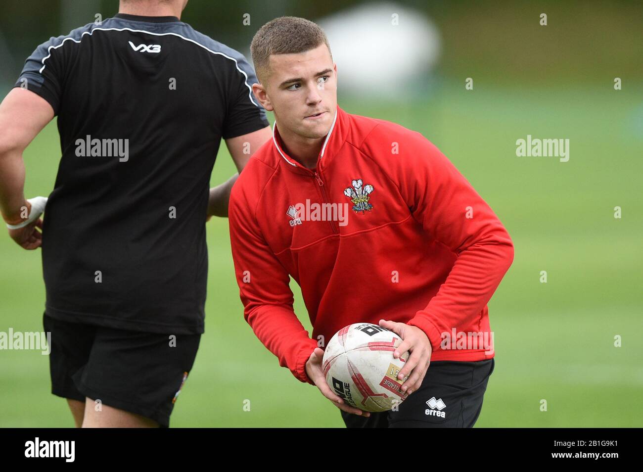 29th settembre 2019, la sessione di formazione della Coppa del mondo di rugby del Galles del 9 settembre 2019 alla Rydal Penrhos School di Colwyn Bay (la 29th settembre 2019); Foto Stock