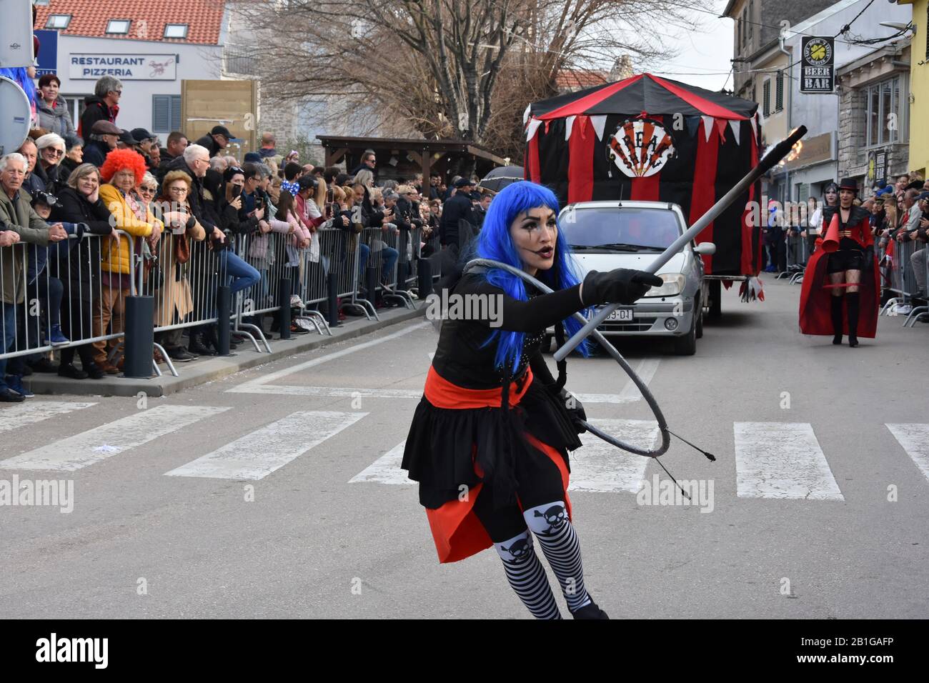 Murterske Bake . Carnevale Di Murter Febbraio 2020 Foto Stock