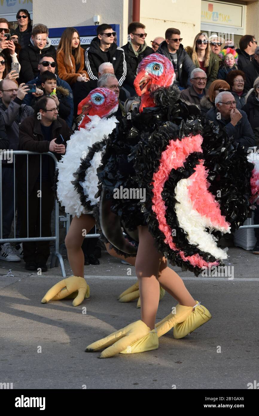 Murterske Bake . Carnevale Di Murter Febbraio 2020 Foto Stock