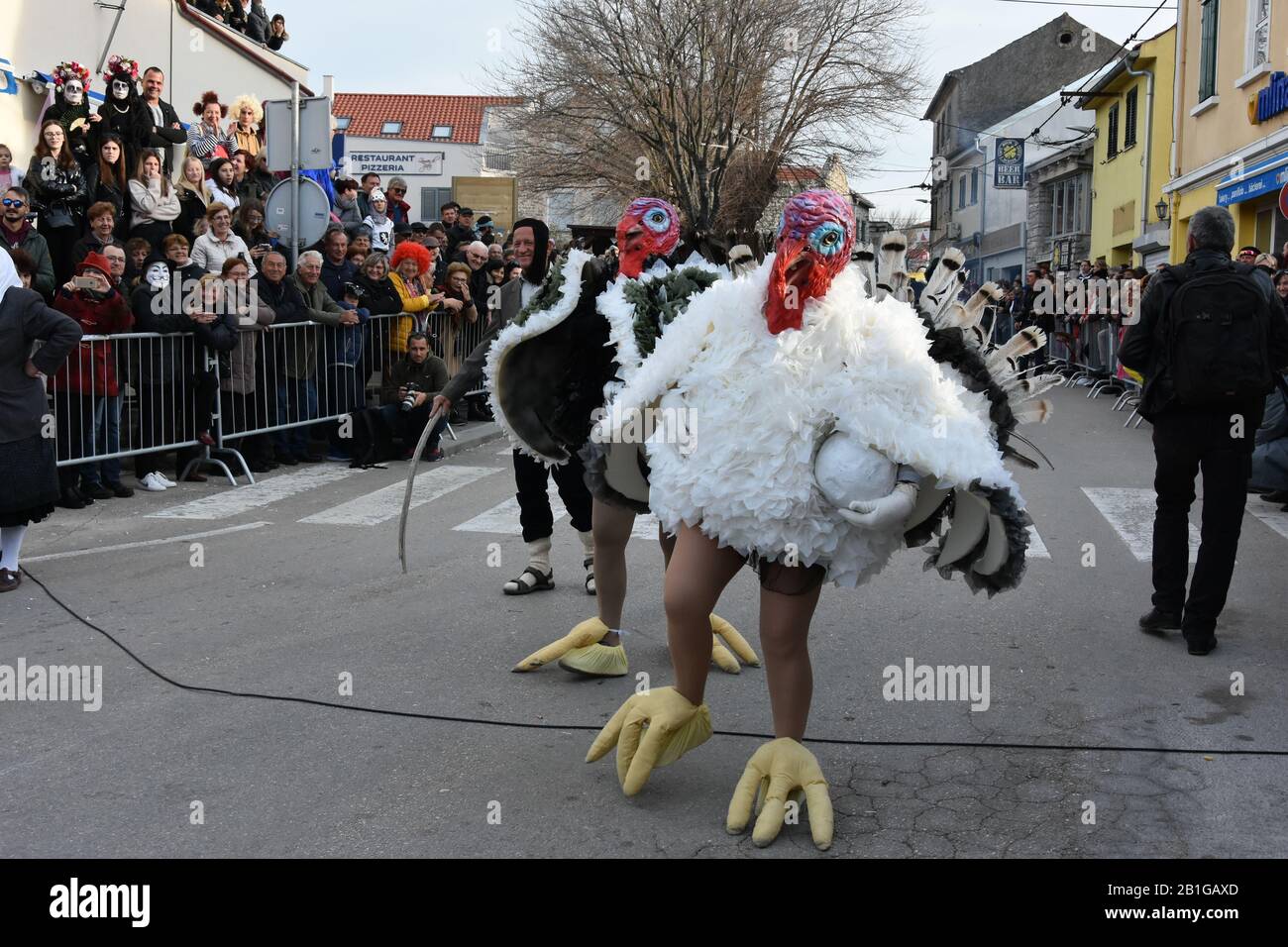 Murterske Bake . Carnevale Di Murter Febbraio 2020 Foto Stock