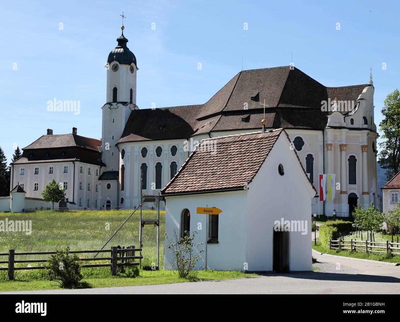 Chiesa Di Weis In Baviera Germania Foto Stock