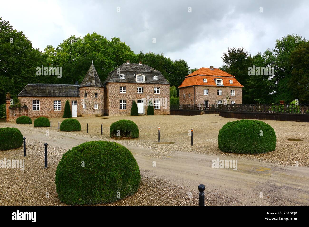 Blick auf die Wasserburg Anholt in Deutschland Foto Stock