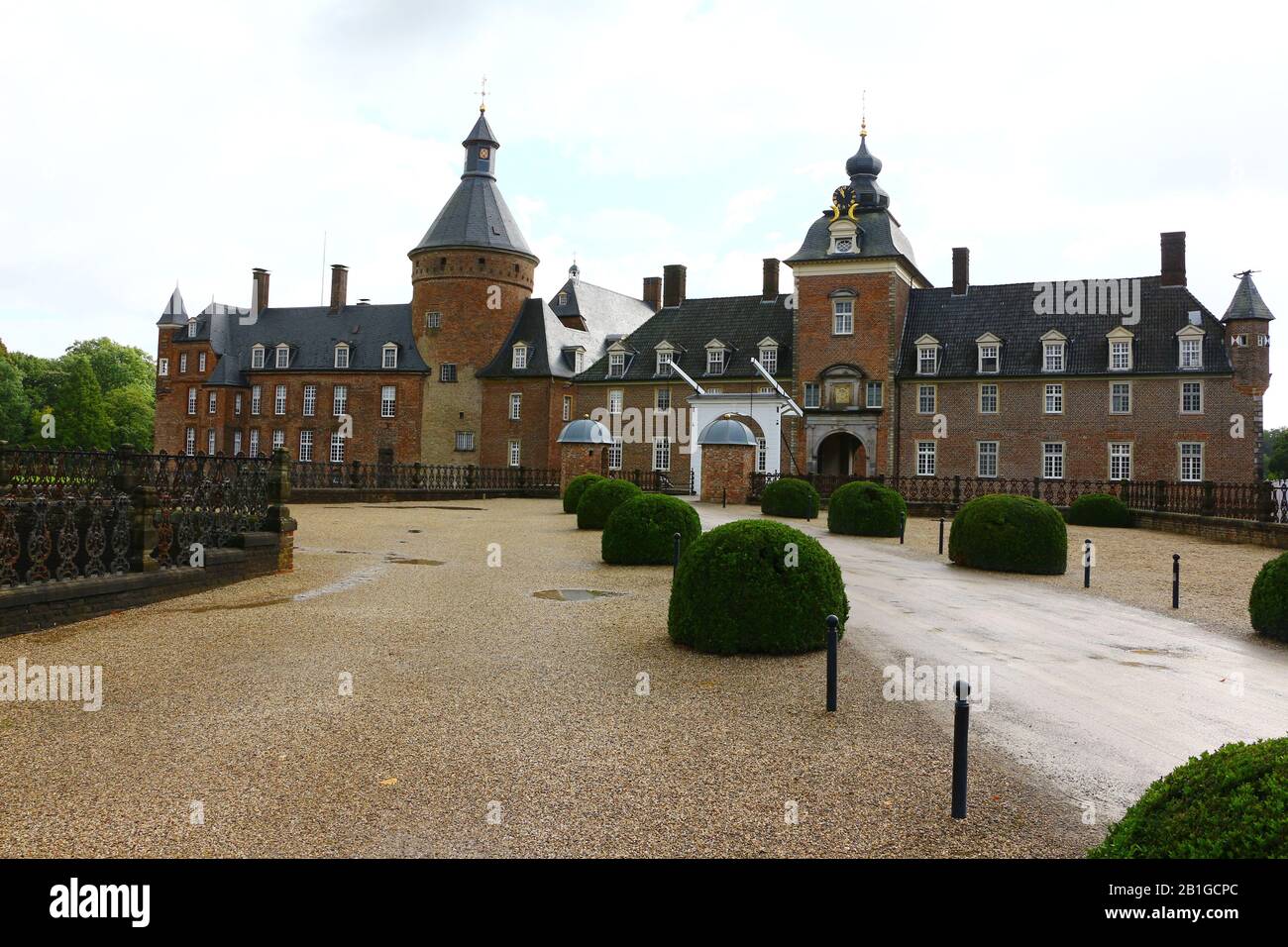 Blick auf die Wasserburg Anholt in Deutschland Foto Stock