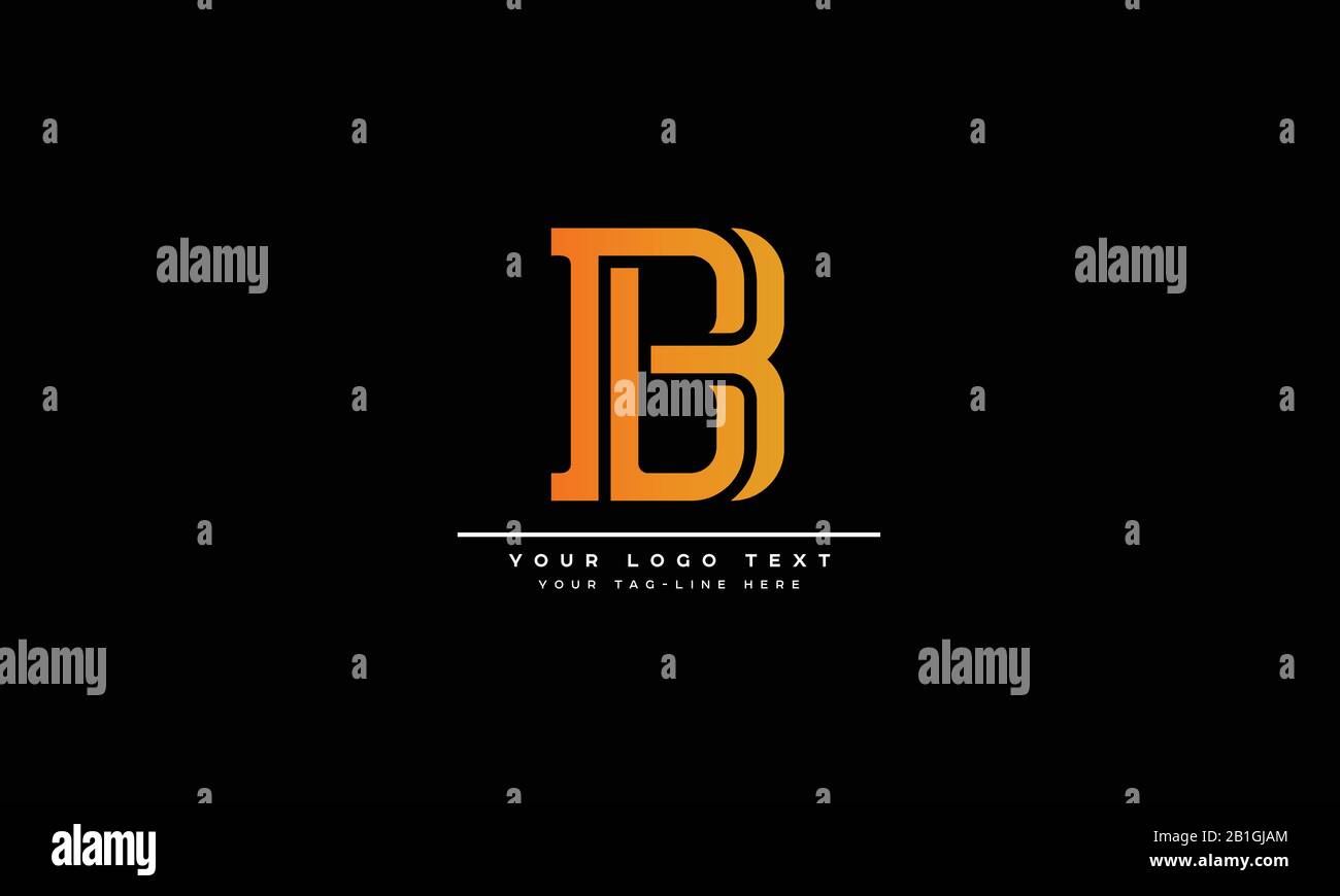 Lettere monogramma icona logo B o BB Illustrazione Vettoriale