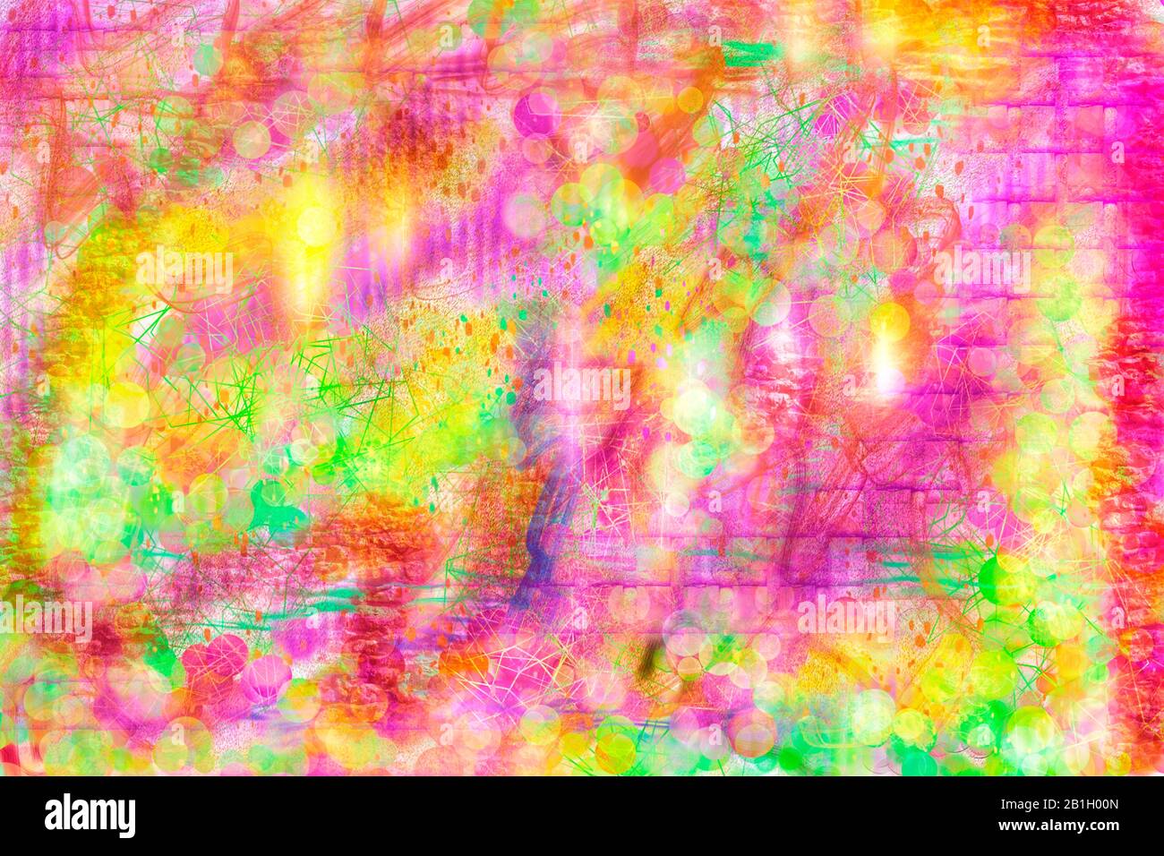 Arte Astratta Pittura Digitale Foto Stock