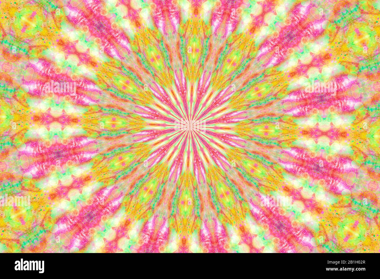 Colorful Kaleidoscope sfondo modello Foto Stock