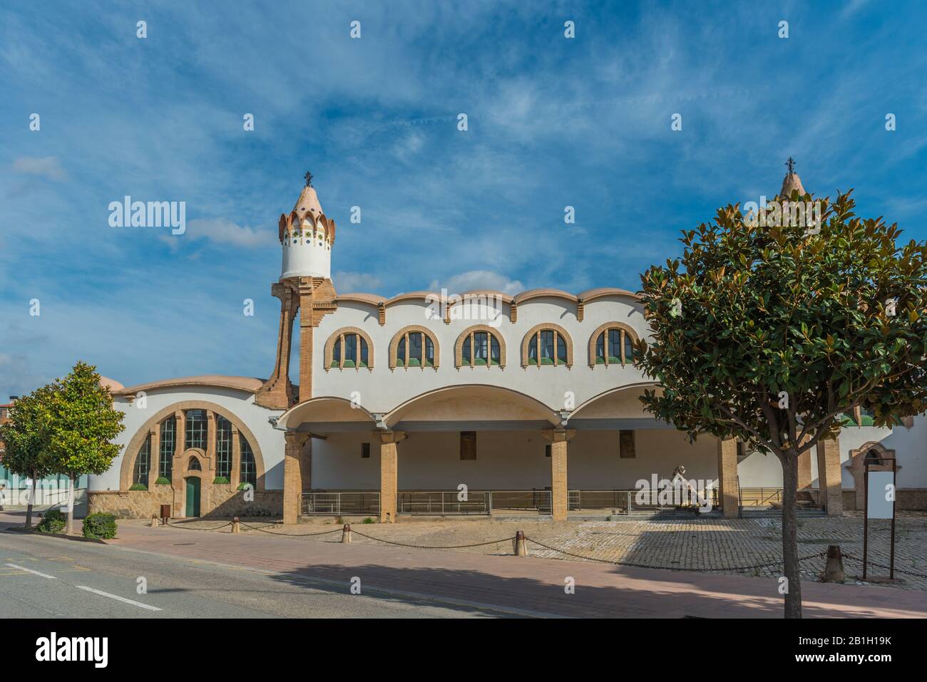 Edificio Bodega Cooperativa De Gandesa, Tarragona, Catalogna, Spagna Foto Stock