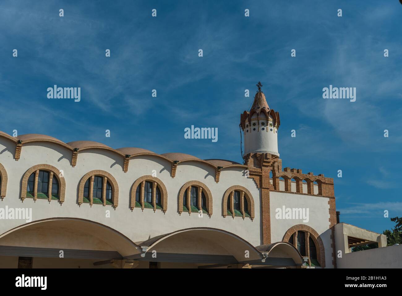 Edificio Bodega Cooperativa De Gandesa, Tarragona, Catalogna, Spagna Foto Stock