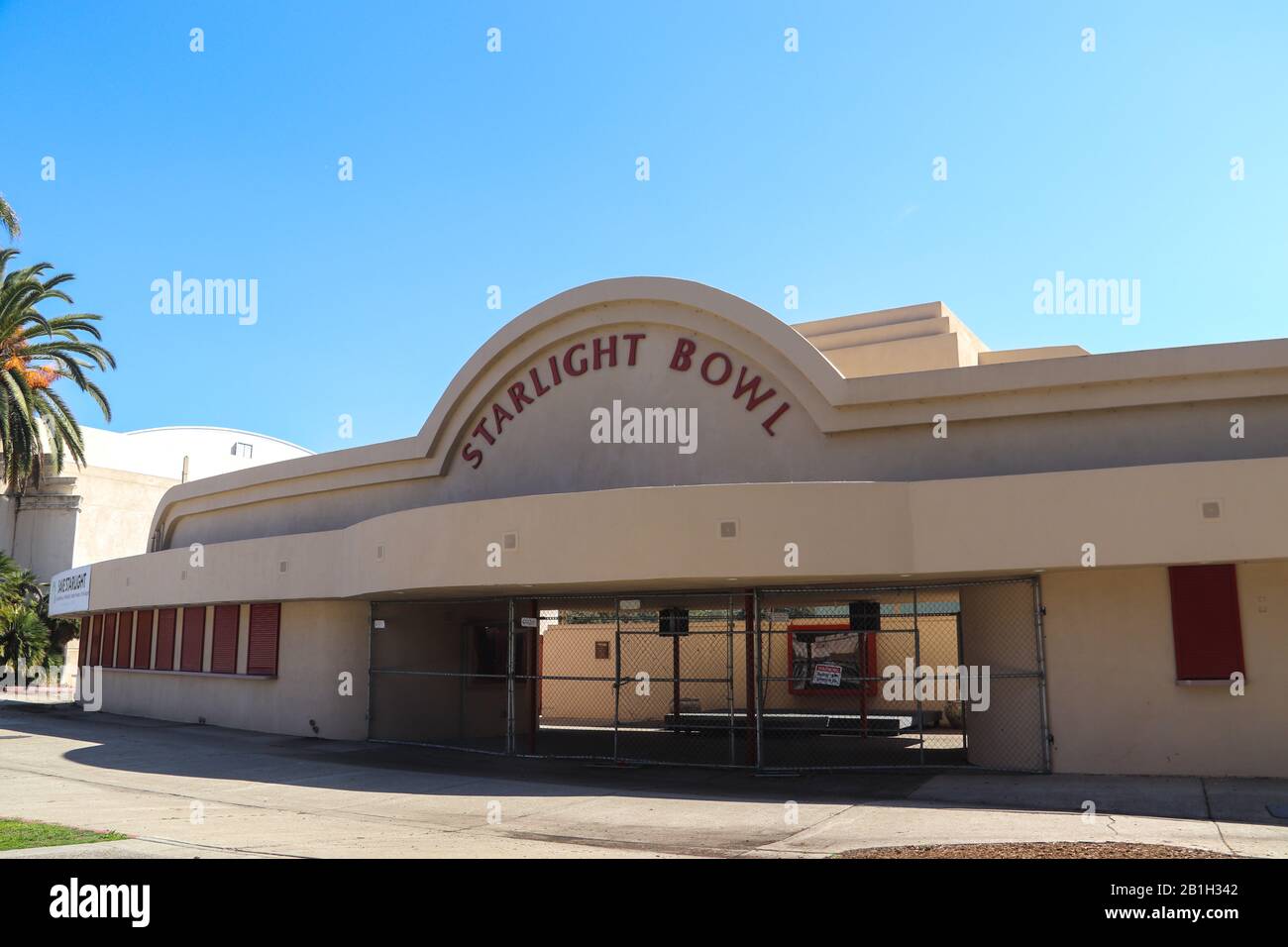 San Diego, CA 16/02/2020 lo Starlight Bowl è un anfiteatro di 3.600 posti in funzione da oltre 75 anni situato nel cuore di San Foto Stock