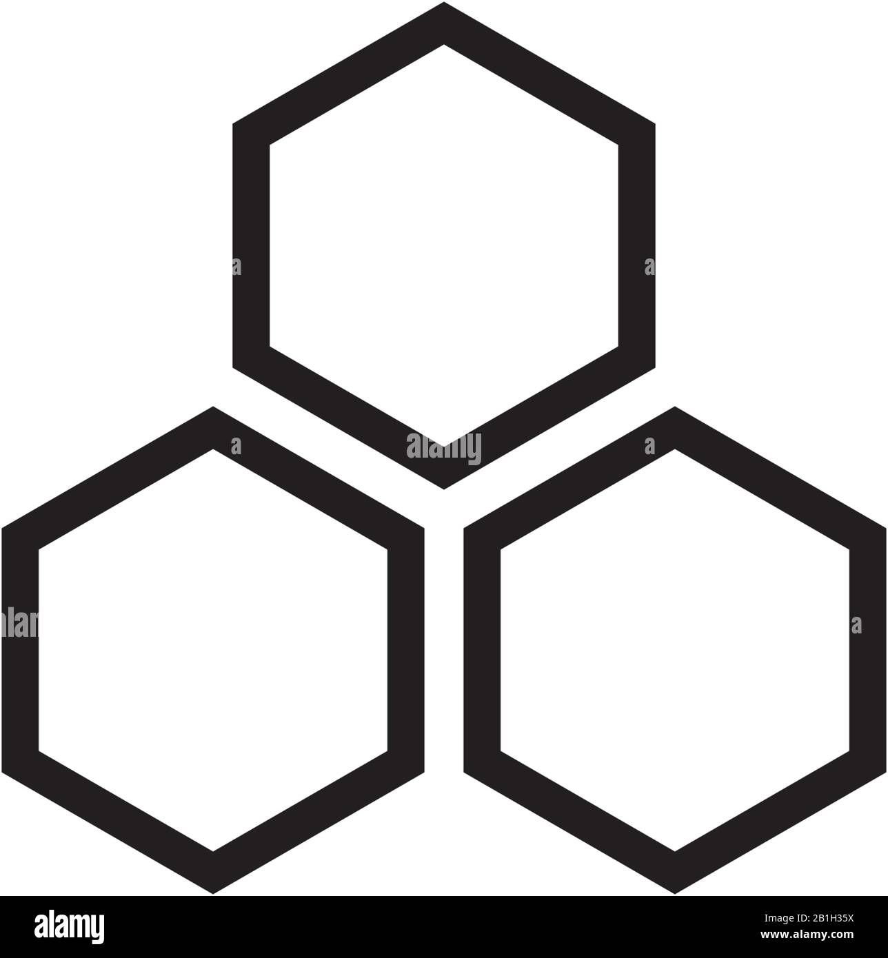 struttura a nido d'ape. Disegno vettoriale astratto esagonale di fondo Illustrazione Vettoriale