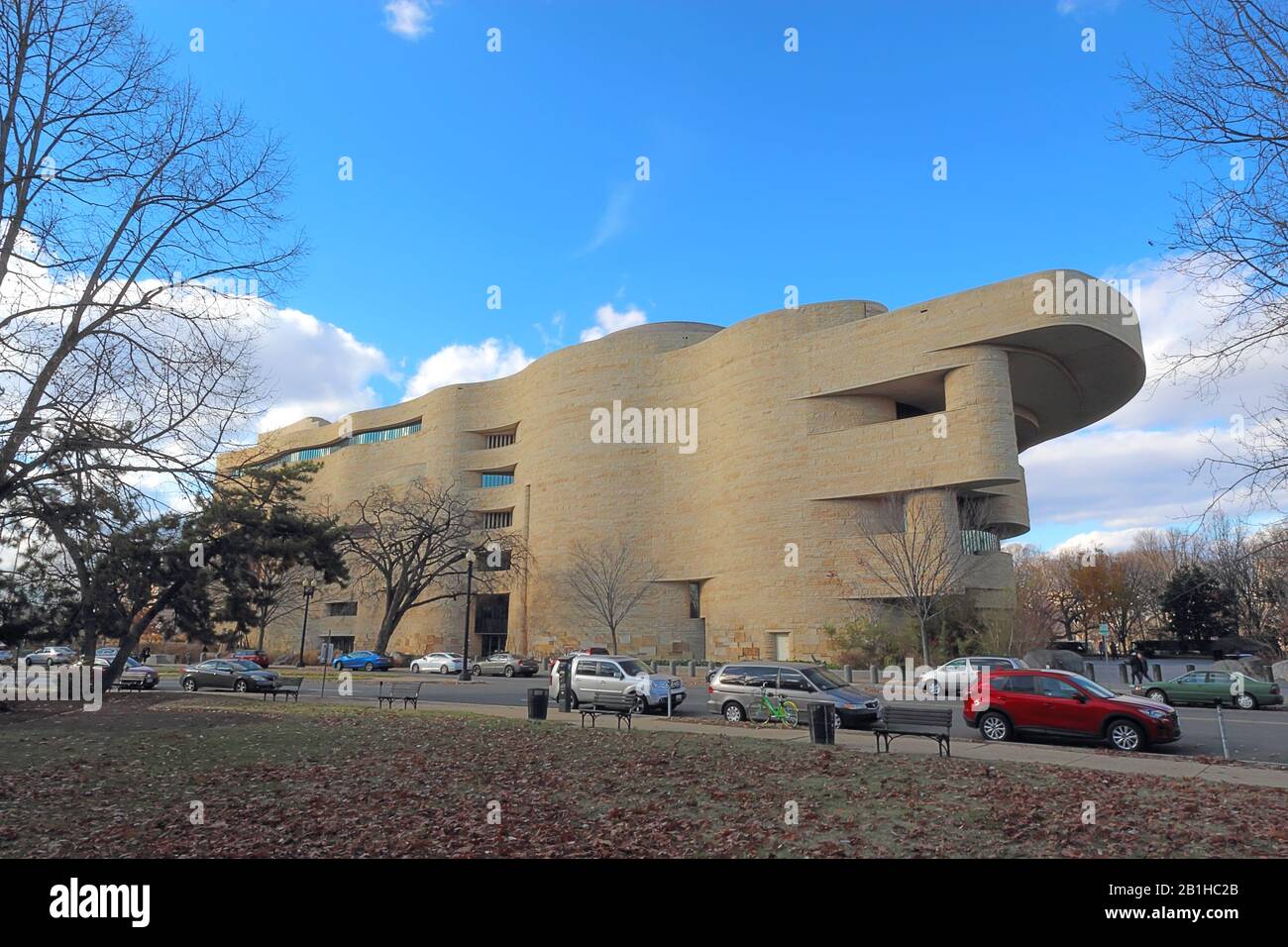 Smithsonian Institution National Museum of the American Indian on the Mall vicino al Campidoglio, è dedicato alla comprensione Foto Stock