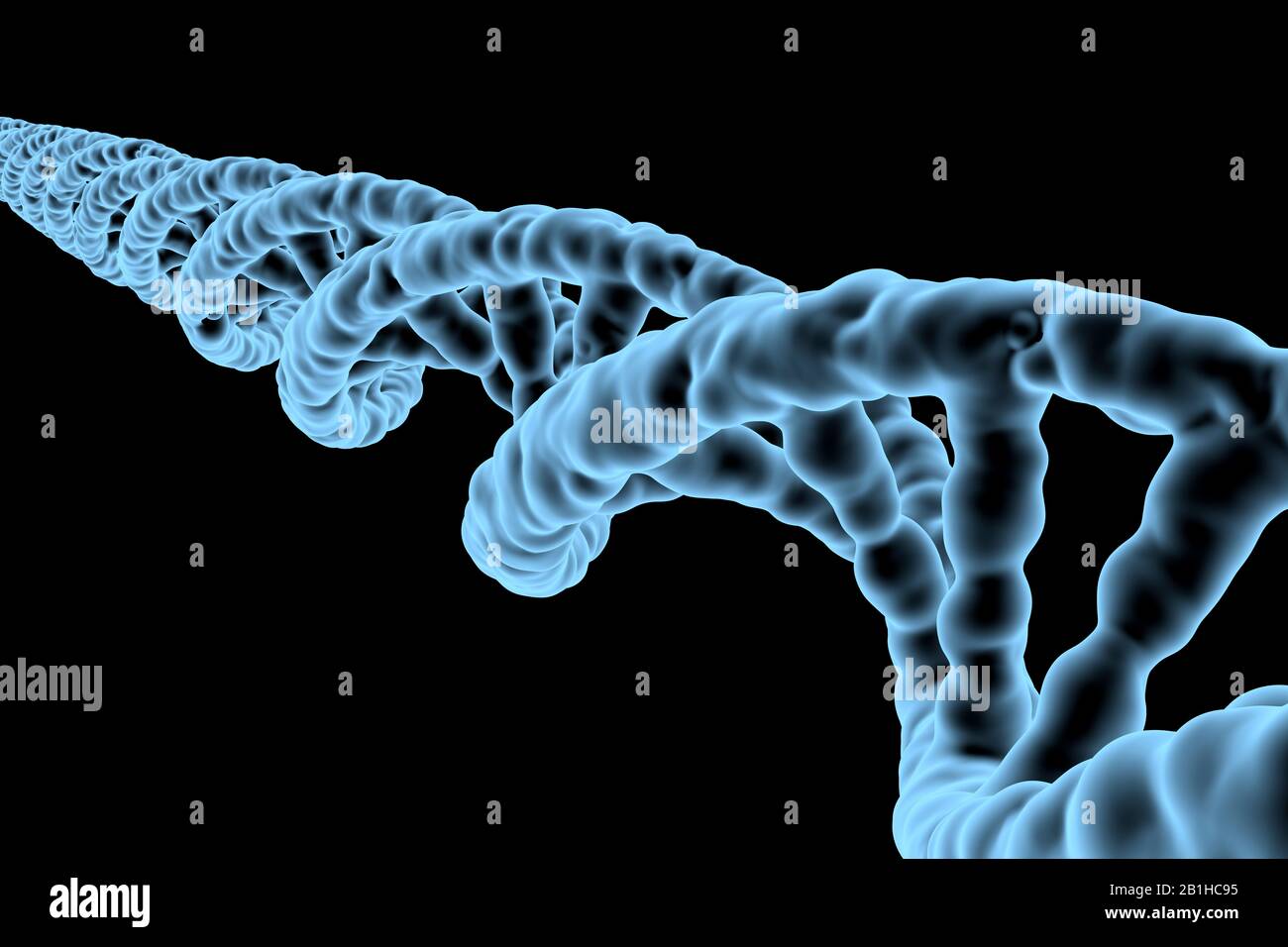 DNA, Scienze Mediche, illustrazione 3D Foto Stock