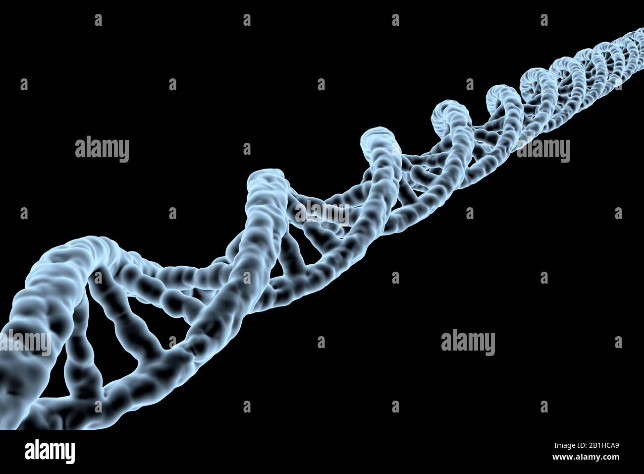 DNA, Scienze Mediche, illustrazione 3D Foto Stock