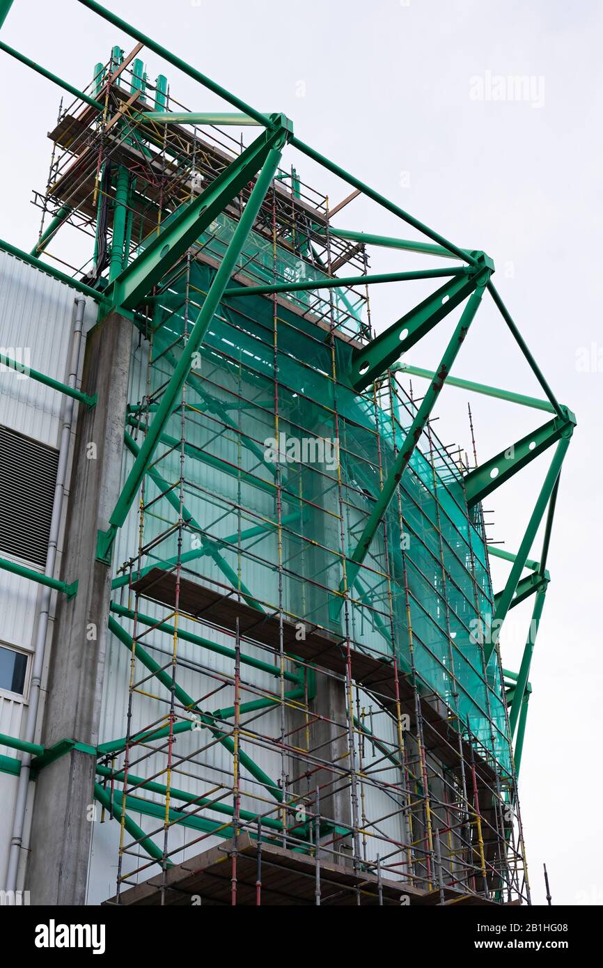 Stadio di Easter Road in costruzione a Edimburgo, Scozia Foto Stock
