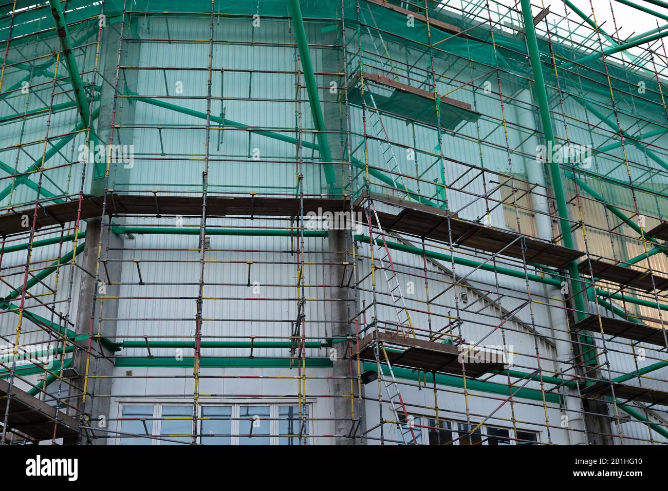 Stadio di Easter Road in costruzione a Edimburgo, Scozia Foto Stock