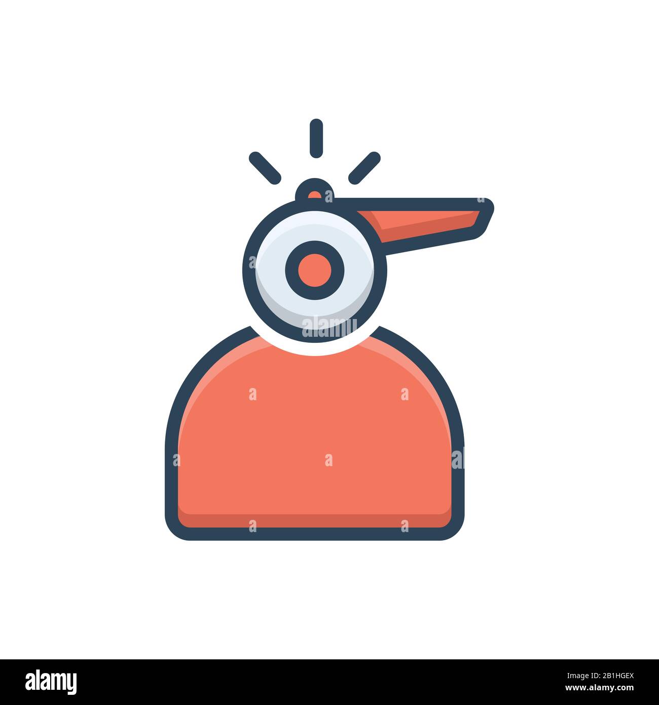 Illustrazione per Whistleblower Illustrazione Vettoriale