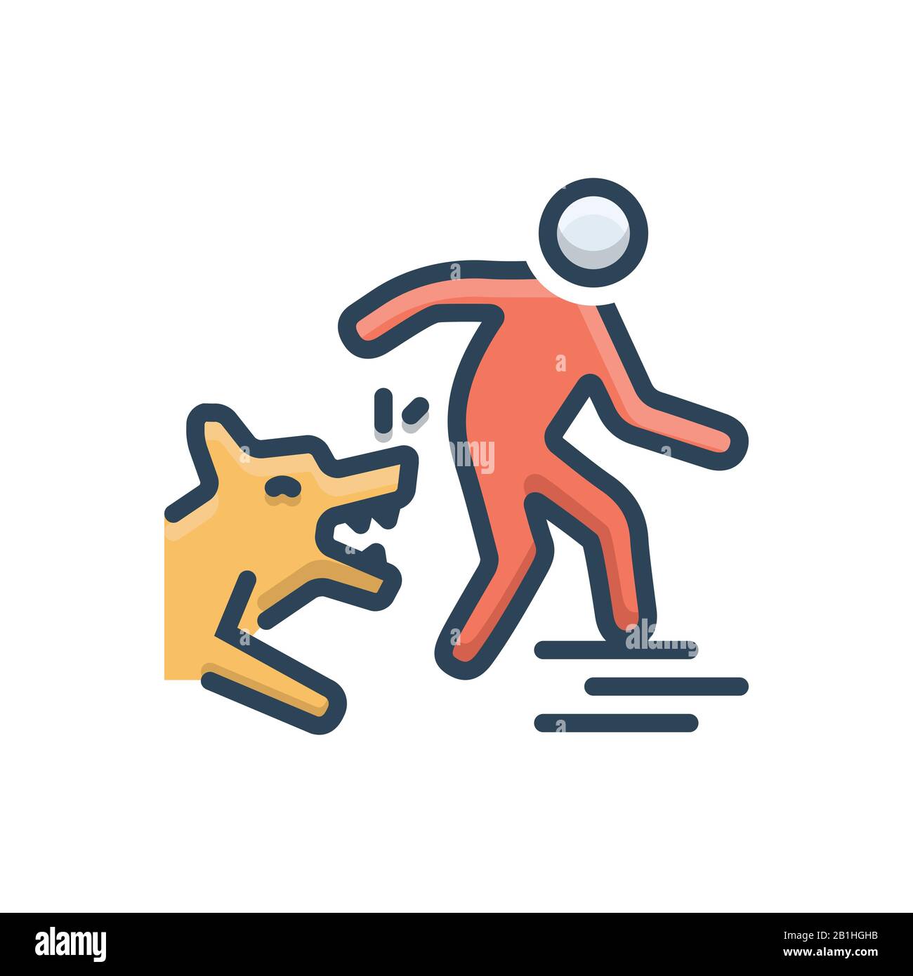 Illustrazione per i morsi del cane Illustrazione Vettoriale