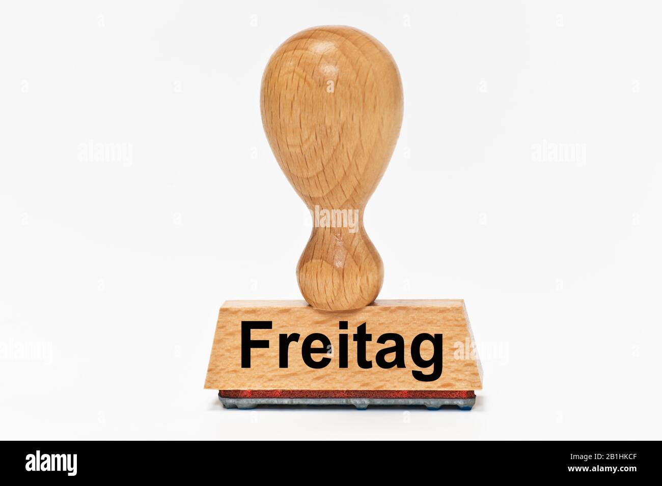 Un francobollo con l'iscrizione Freitag (venerdì) Foto Stock