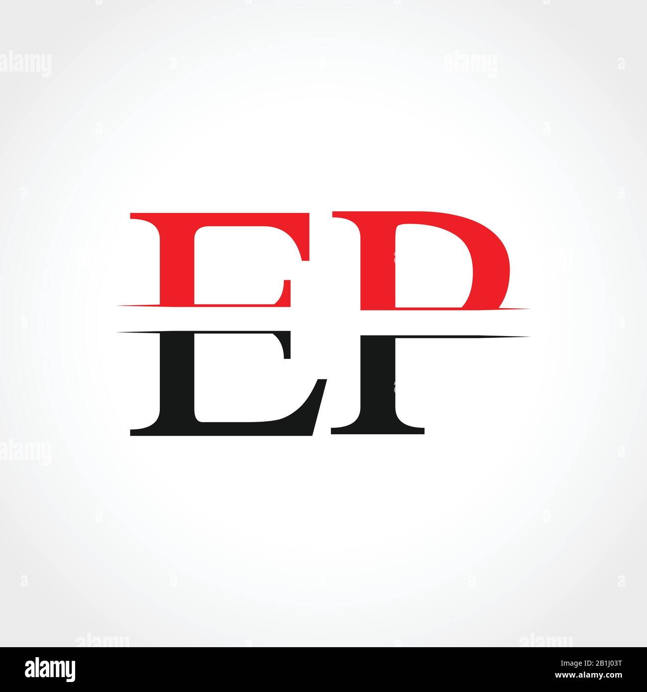 Modello Vettore Commerciale Logo Link Lettera Ep Iniziale. Lettera Creativa Ep Logo Design Illustrazione Vettoriale