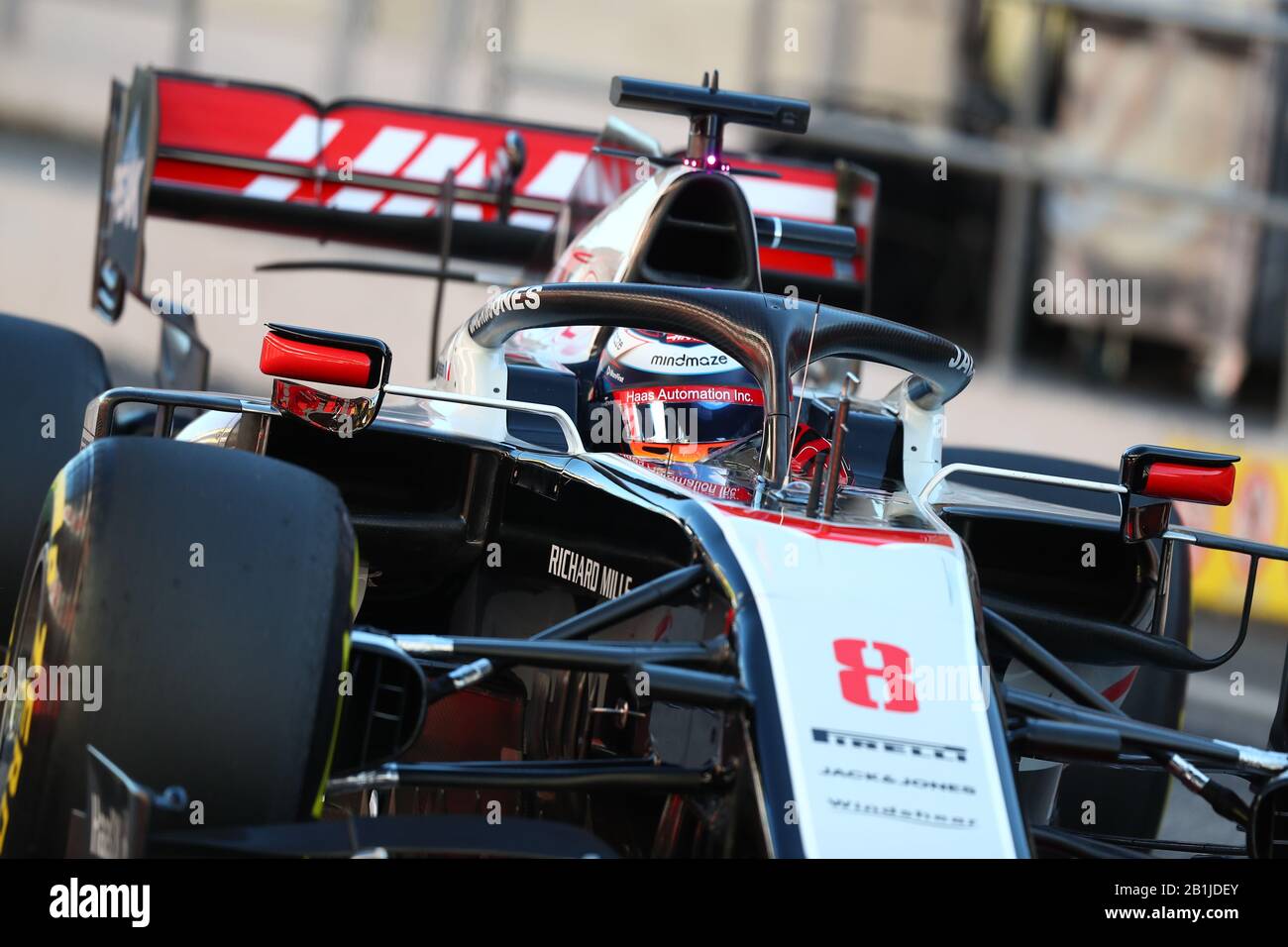 Barcellona, Spagna. 26th Feb, 2020. No.08 Romain Grosjean, Haas F1 Team. Formula 1 World Championship 2020, Winter testing Days 2 2020 Barcelona, 26-28 febbraio 2020. Credit: Agenzia Indipendente Foto/Alamy Live News Foto Stock