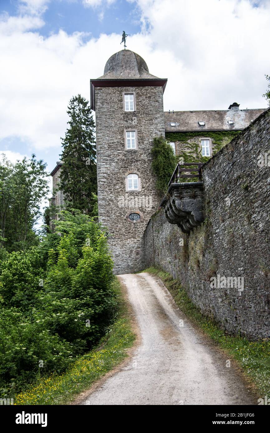 Castello Di Schnellenberg A Attendorn Foto Stock