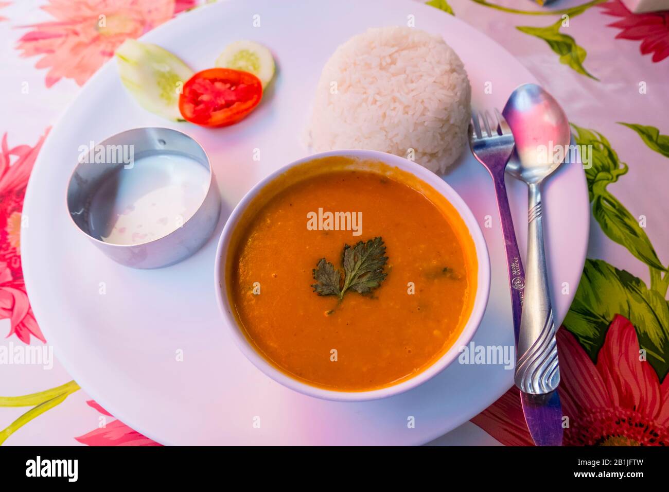 Dal, Saffron, Banglamphu, Bangkok, Tailandia Foto Stock