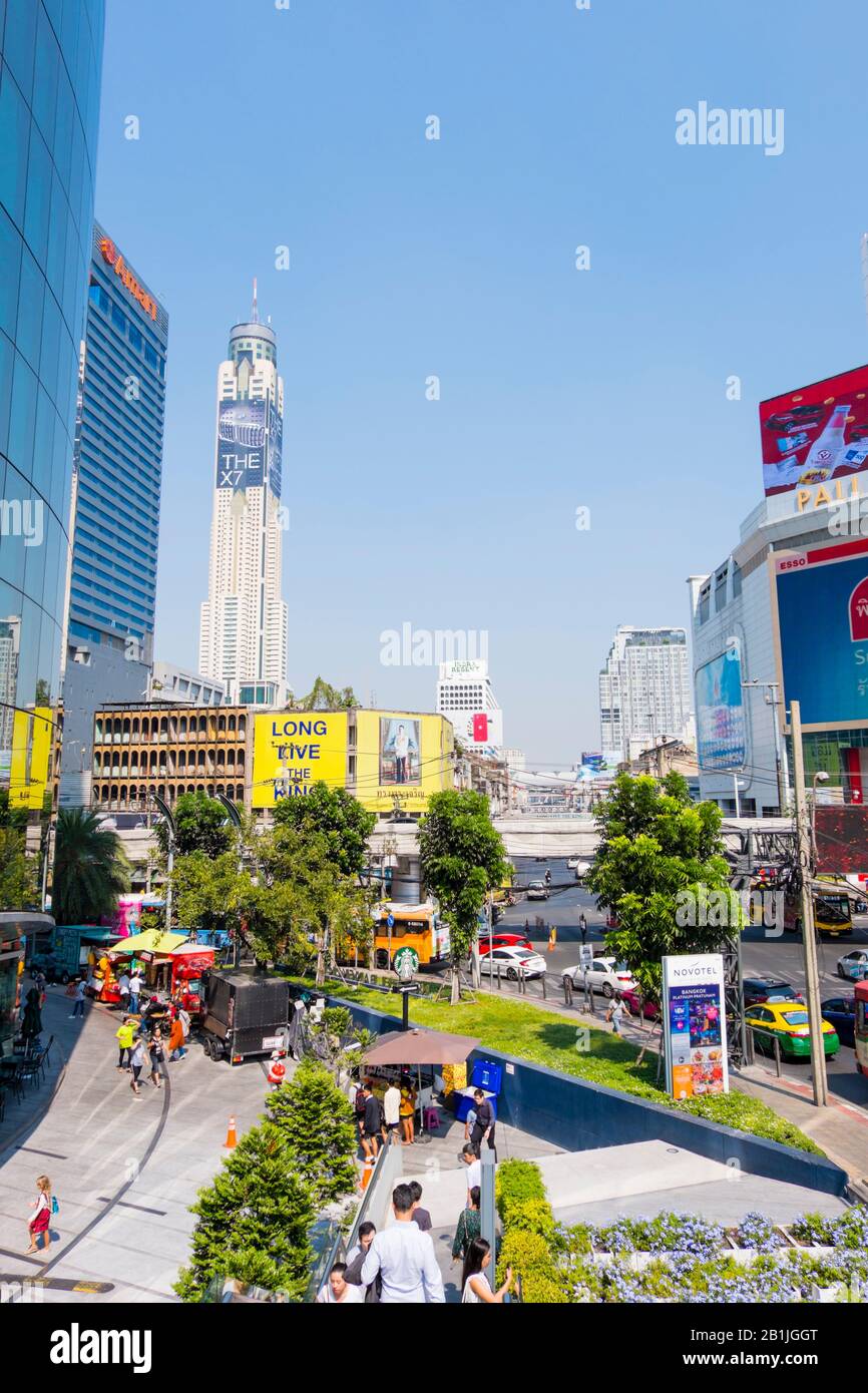 Svincolo Pratunam, Bangkok, Tailandia Foto Stock Svincolo Pratunam, Bangkok, Tailandia Foto Stock