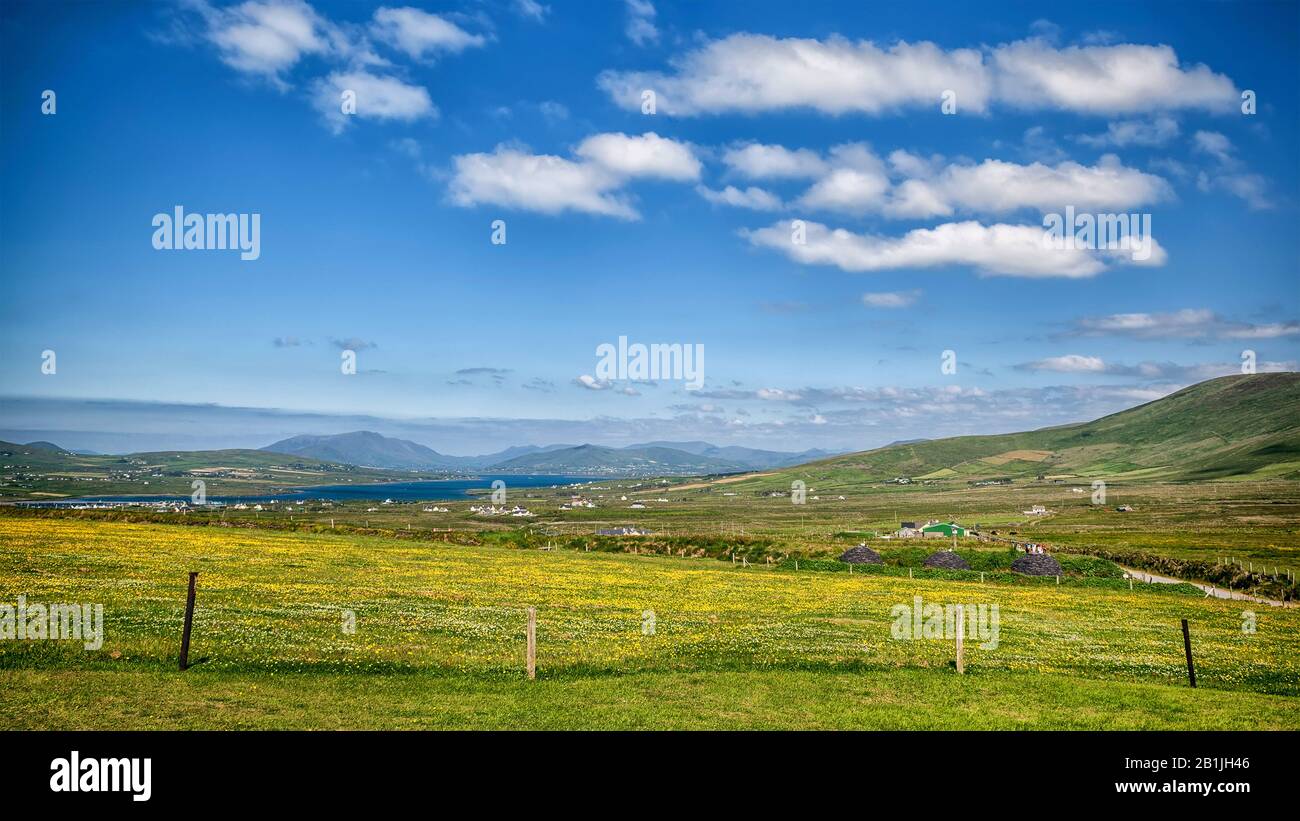 Paesaggio a Portmagee, Irlanda Foto Stock