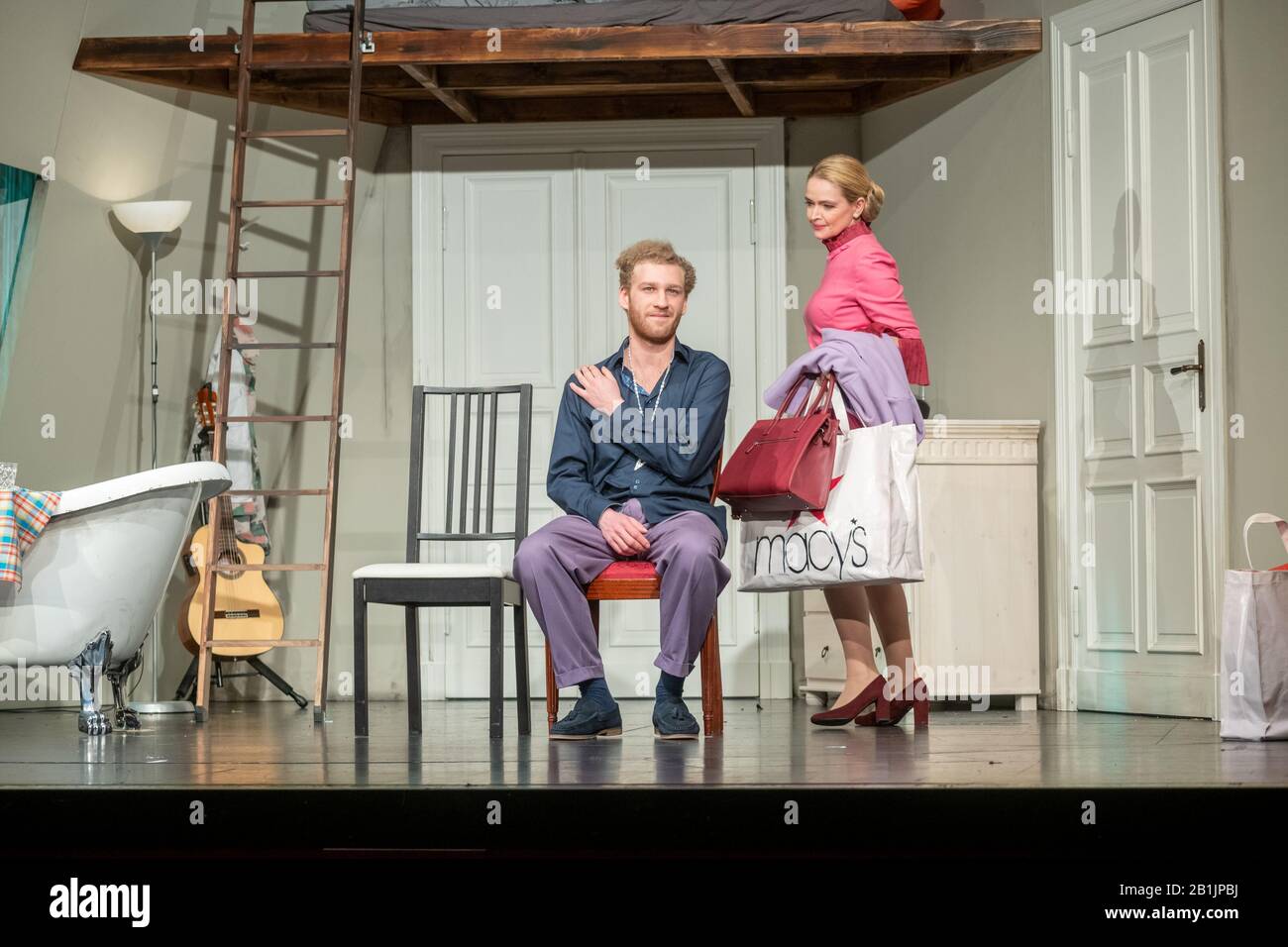 Johannes Hallervorden (Als Don Baker), Julia Biedermann (Als Mrs Baker), Foto Stock