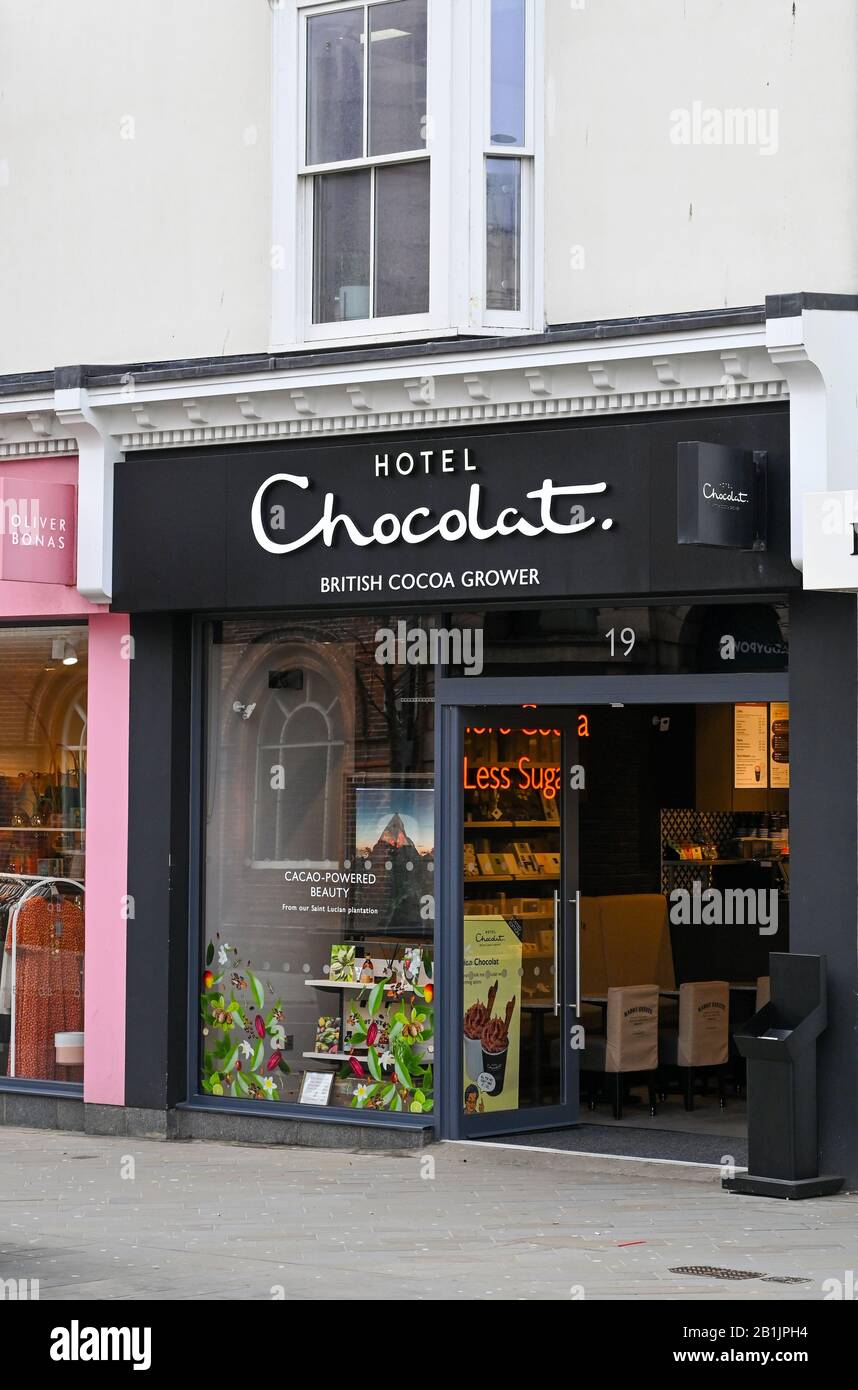 Hotel Chocolat negozio di cioccolato in North Street Brighton Regno Unito Foto Stock