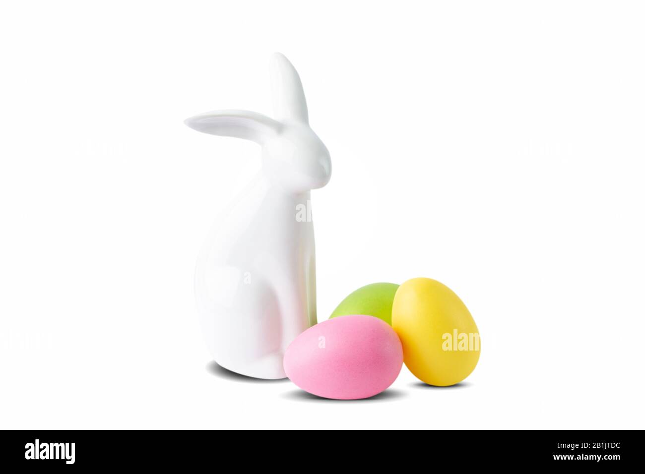 Coniglietto di Pasqua e uova Foto Stock