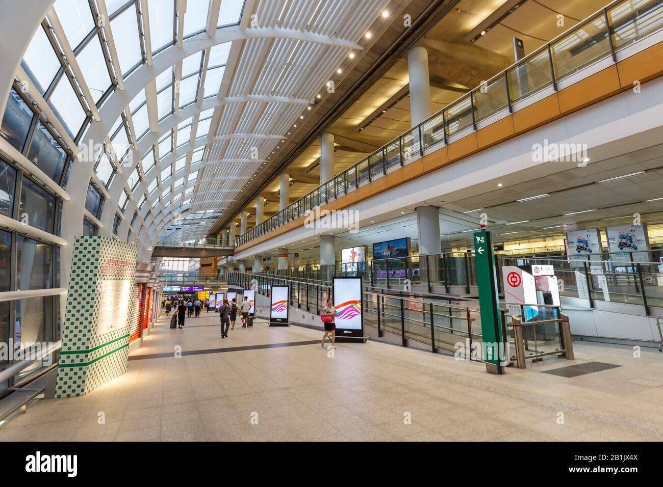Hong Kong, Cina – 20 settembre 2019: Terminal dell'aeroporto di Hong Kong (HKG) in Cina. Foto Stock