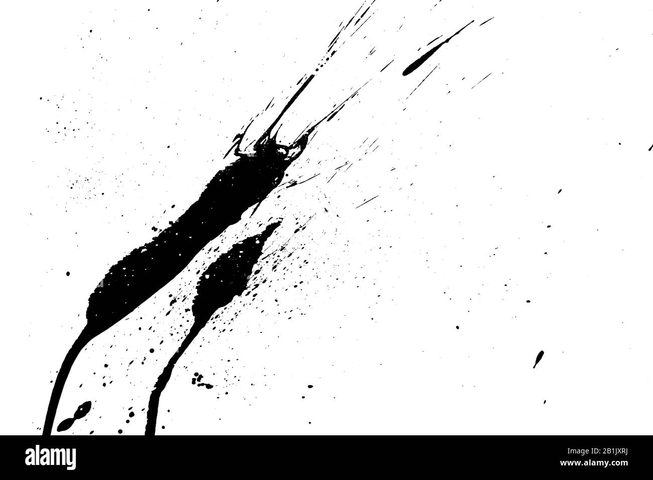 disegno di goccia di acqua su sfondo bianco isolato per disegno grafico. illustrazione Foto Stock