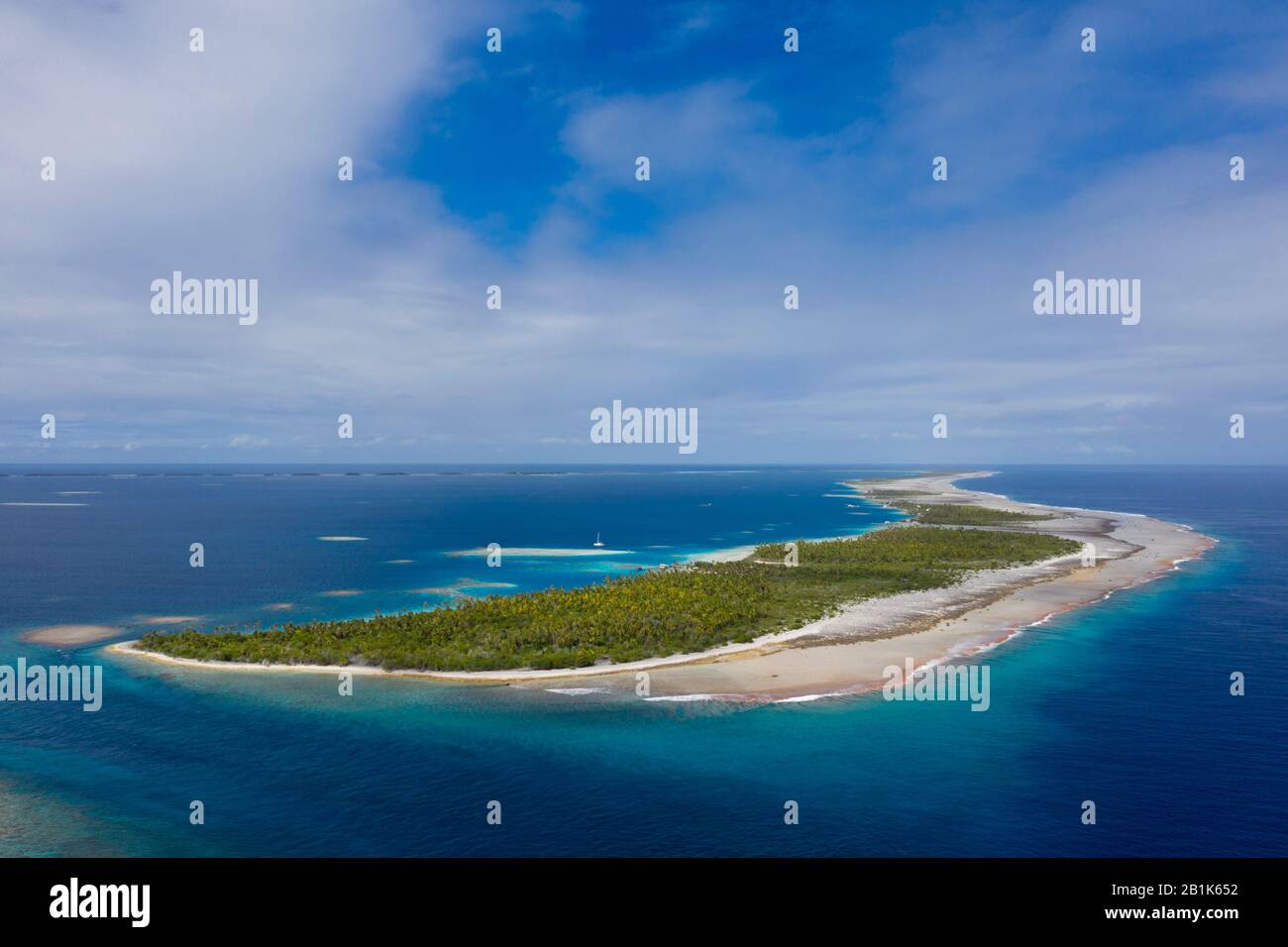 Impressioni Di Atollo Di Ahe, Tuamotu Archipel, Polinesia Francese Foto Stock
