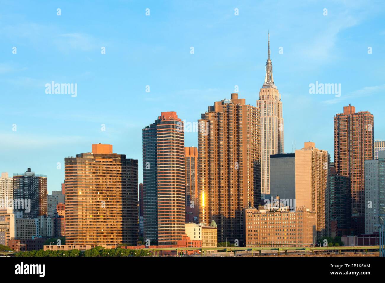 Skyline di edifici di Murray Hill a Manhattan, New York City, NY, STATI UNITI D'AMERICA Foto Stock