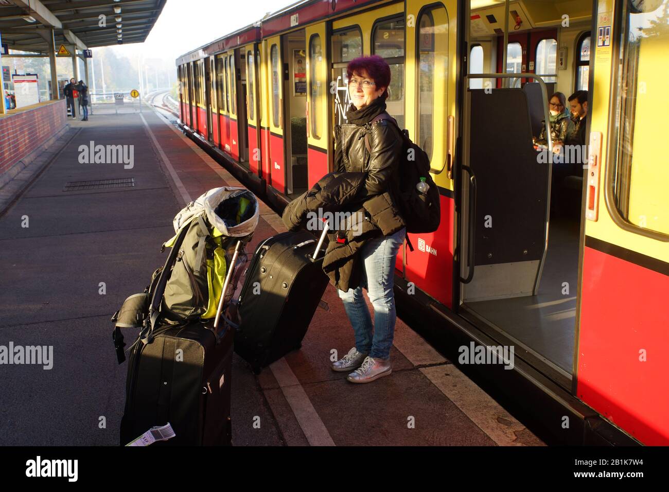 Berliner S-Bahn, Berlino, Germania Foto Stock