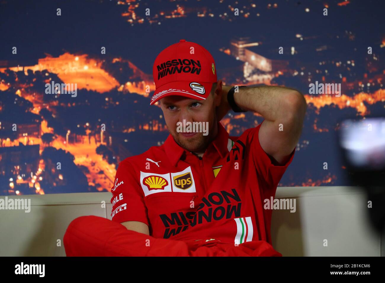 Sebastian Vettel, Scuderia Ferrari. Formula 1 World Championship 2020, Winter testing Days 2 2020 Barcelona, 26-28 febbraio 2020. Foto Stock