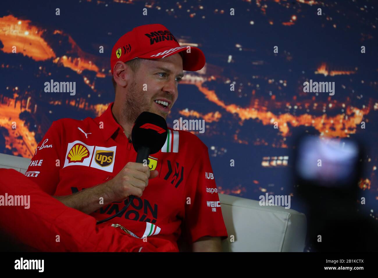 Sebastian Vettel, Scuderia Ferrari. Formula 1 World Championship 2020, Winter testing Days 2 2020 Barcelona, 26-28 febbraio 2020. Foto Stock