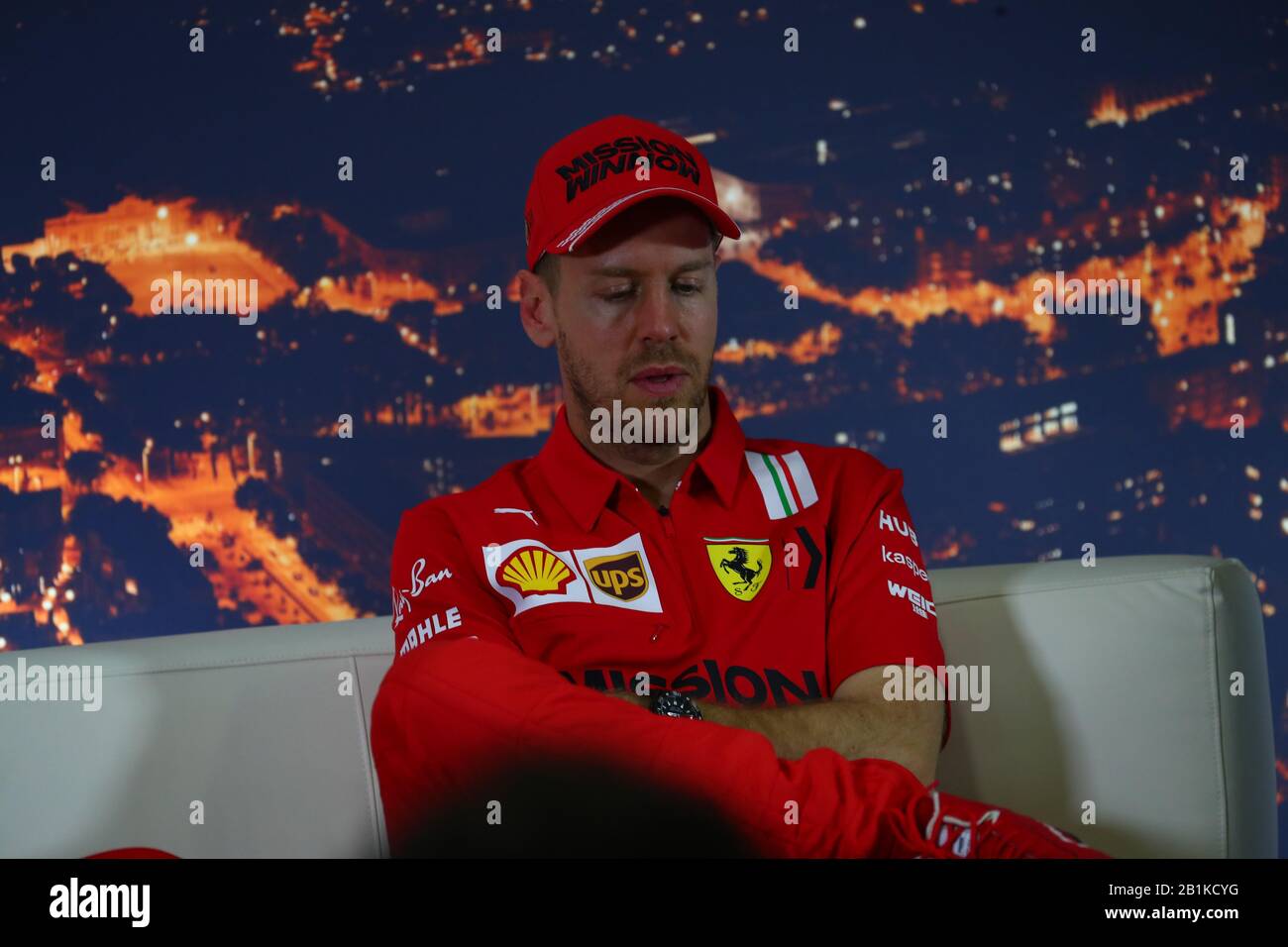 Sebastian Vettel, Scuderia Ferrari. Formula 1 World Championship 2020, Winter testing Days 2 2020 Barcelona, 26-28 febbraio 2020. Foto Stock