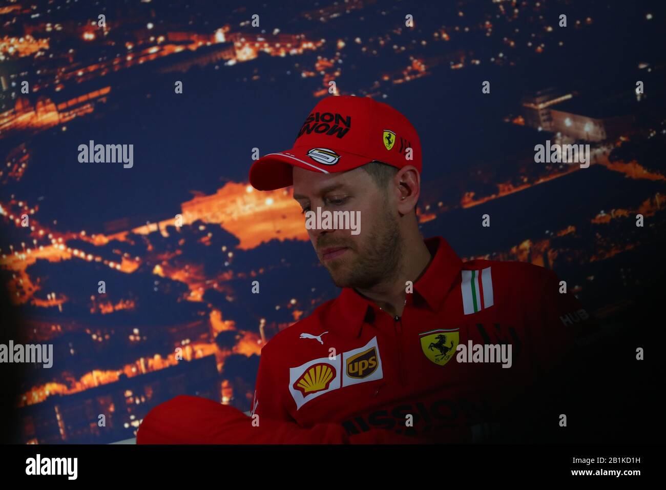 Sebastian Vettel, Scuderia Ferrari. Formula 1 World Championship 2020, Winter testing Days 2 2020 Barcelona, 26-28 febbraio 2020. Foto Stock
